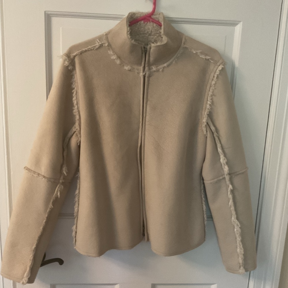 True Grit Tan Teddy Jacket Cozy Outerwear